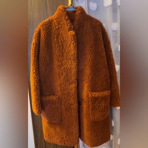 Zara Brandy teddy coat